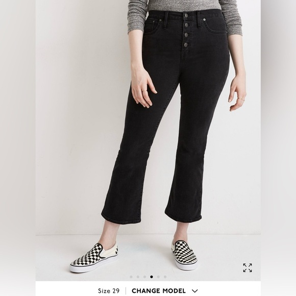 Madewell Cali Demi-Boot Jeans in Bellspring Wash: Button-Front Edition - Picture 2 of 11